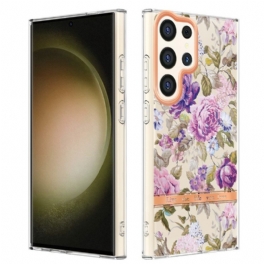 Skal För Samsung Galaxy S24 Ultra 5g Med Blommönster