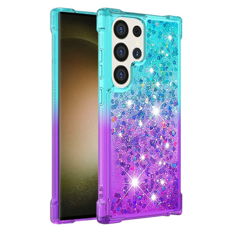 Skal Samsung Galaxy S24 Ultra 5g Telefonfodral Flytande Glitter
