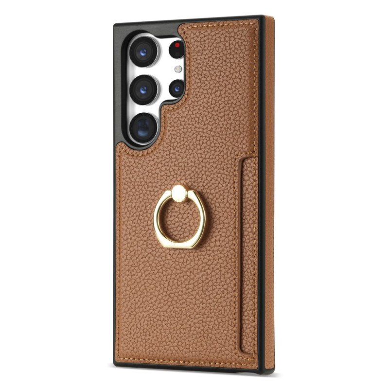 Skal Samsung Galaxy S24 Ultra 5g Telefonfodral Med Ring-support Och Plånbok