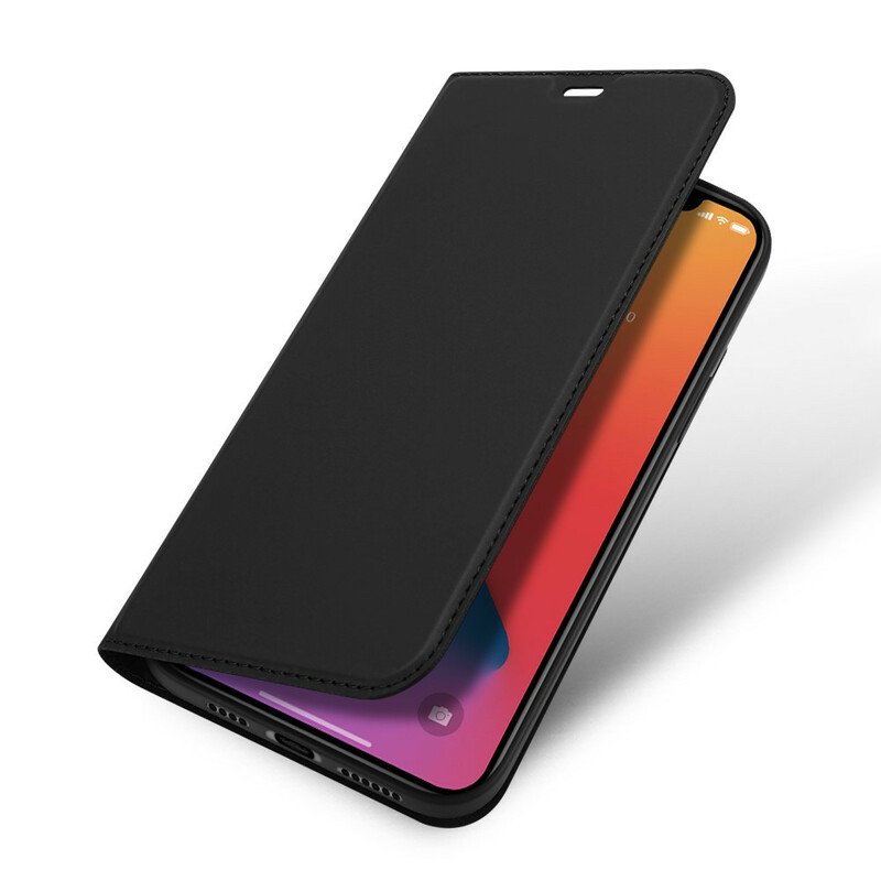 Folio-fodral iPhone 12 Pro Max Läderfodral Skin Pro Series Dux Ducis