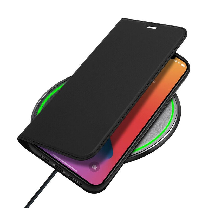 Folio-fodral iPhone 12 Pro Max Läderfodral Skin Pro Series Dux Ducis