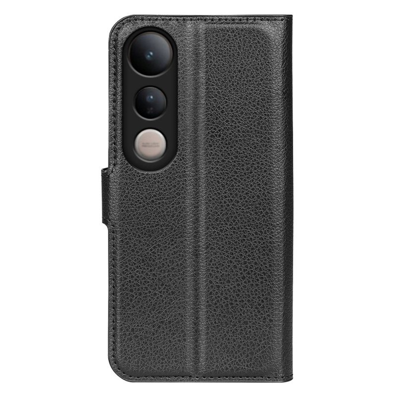 Fodral Vivo V50 Lite 5g Litchi-konstläder