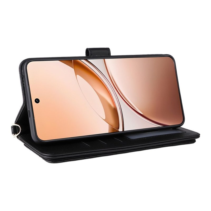 Fodral Vivo V50 Lite 5g Vadderad Med Rem Och Axelrem