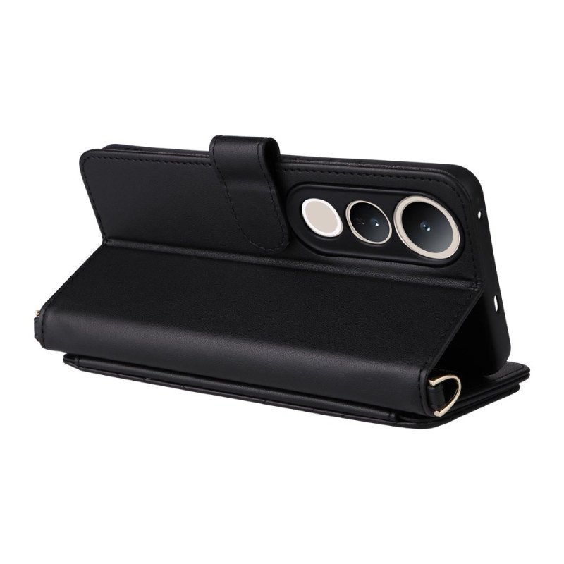 Fodral Vivo V50 Lite 5g Vadderad Med Rem Och Axelrem