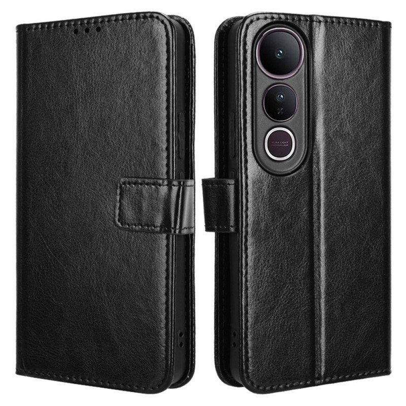 Läderfodral Vivo V50 Lite 5g Telefonfodral Flashigt Konstläder
