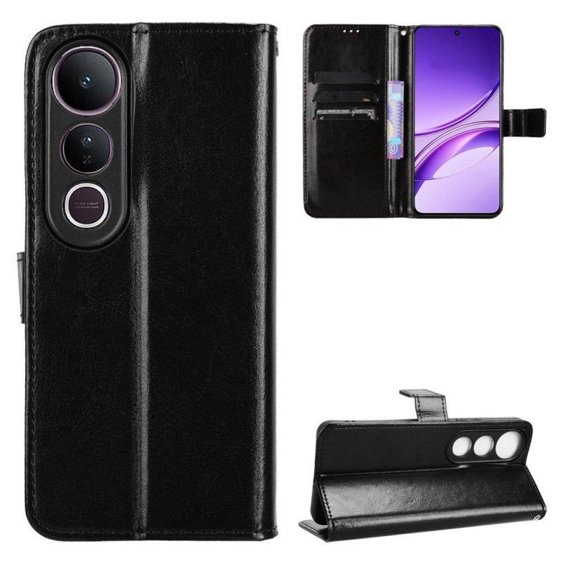 Läderfodral Vivo V50 Lite 5g Telefonfodral Flashigt Konstläder