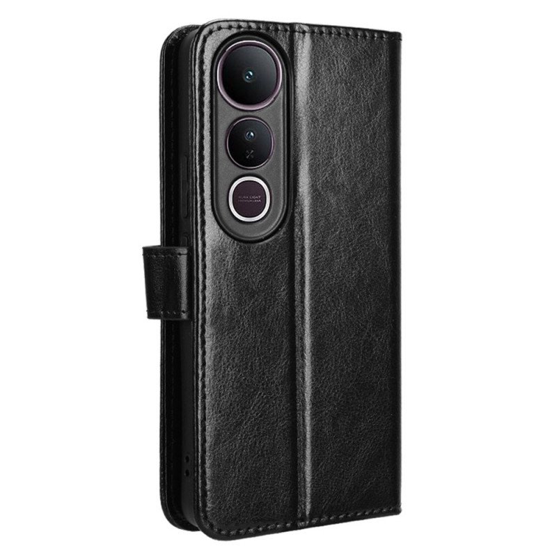 Läderfodral Vivo V50 Lite 5g Telefonfodral Flashigt Konstläder