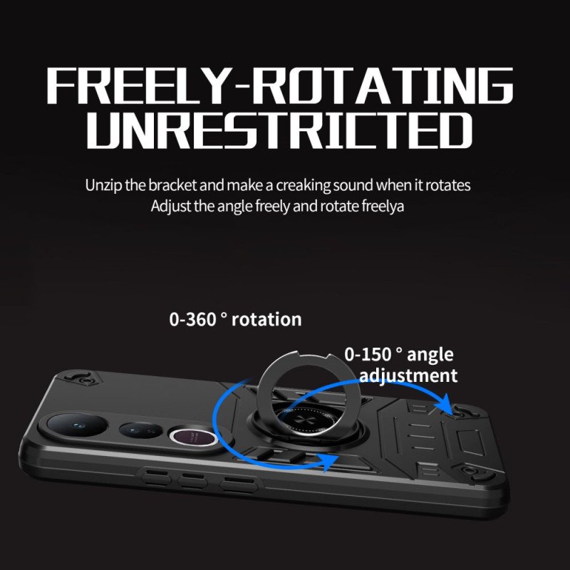 Skal Vivo V50 Lite 5g Telefonfodral Roterande Stativ Och Förstärkt Skydd