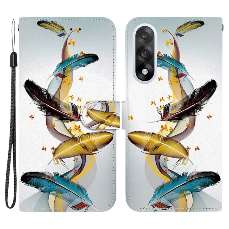 Fodral Oneplus Nord 5 Gyllene Fjädrar