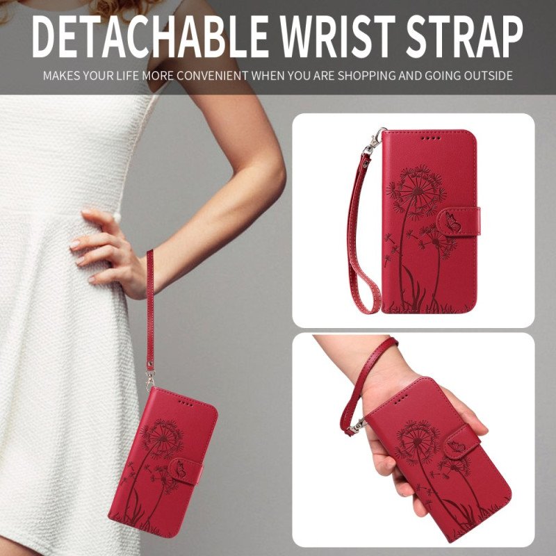 Fodral Oneplus Nord 5 Maskrosor Med Remmar