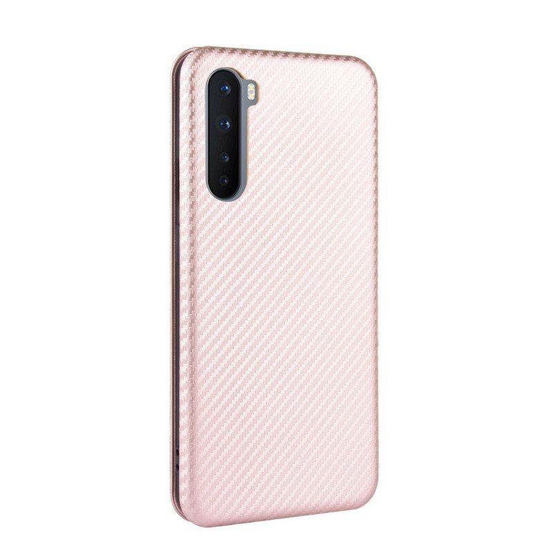 Folio-fodral OnePlus Nord Läderfodral Färgad Kolsilikon