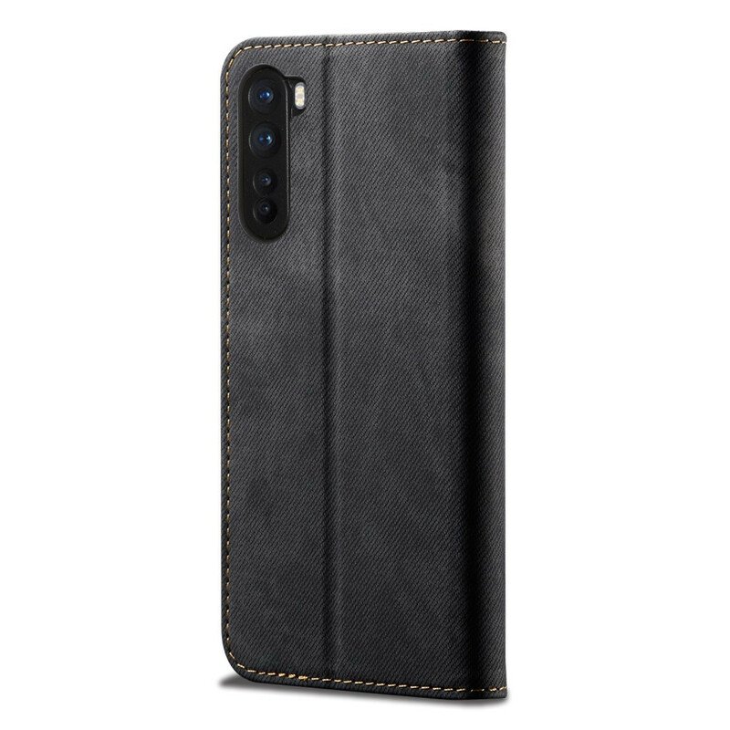Folio-fodral OnePlus Nord Läderfodral Textur För Jeans I Konstläder