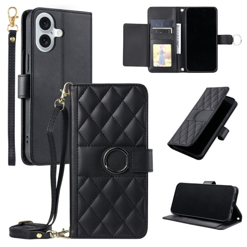 Fodral För iPhone 17 Premiumdesign Med Snodd Och Axelrem