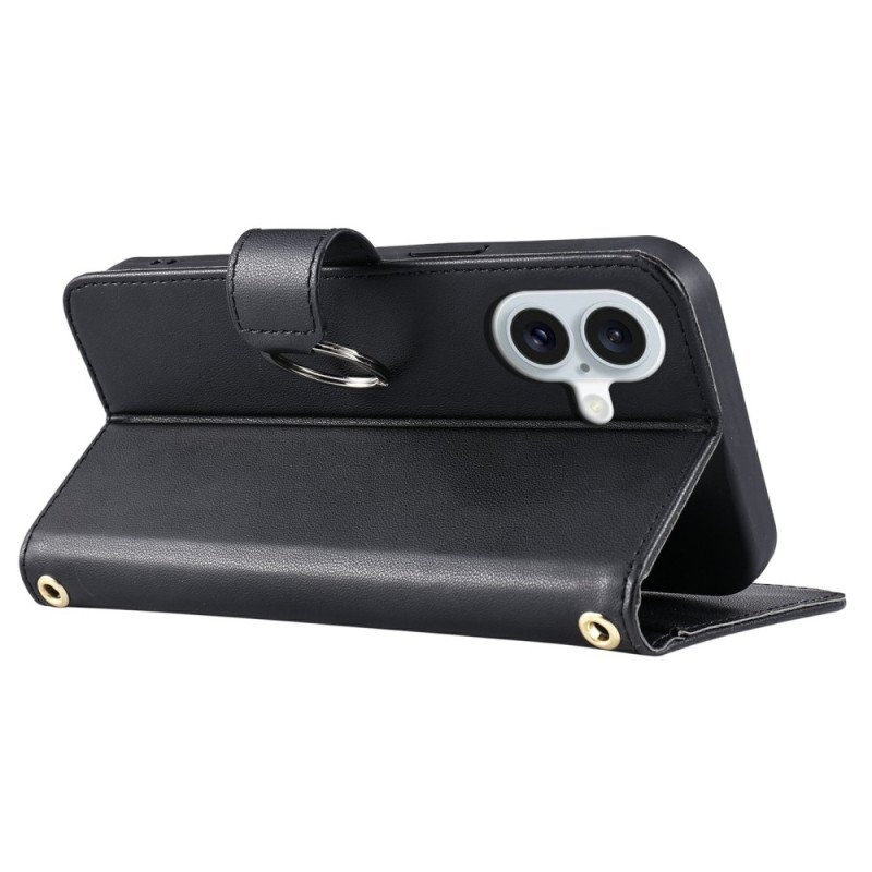 Fodral För iPhone 17 Premiumdesign Med Snodd Och Axelrem