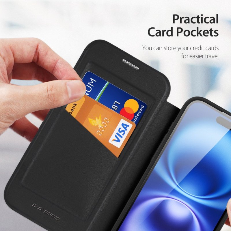 Folio-fodral För iPhone 17 Magsafe Skin X Pro-serien Med Dux Ducis-stativ