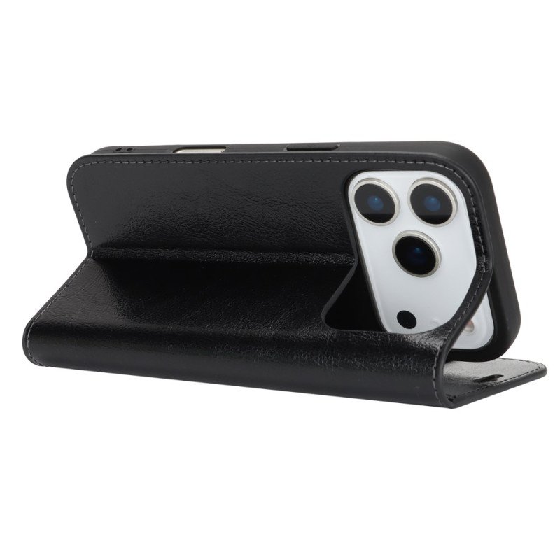 Folio-fodral För iPhone 17 Pro-läder