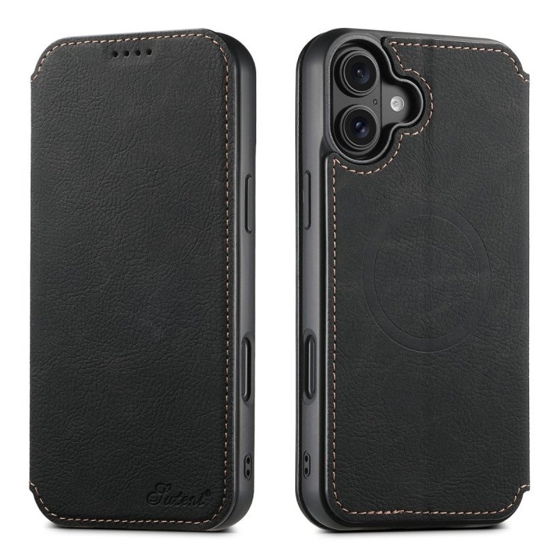 Folio-fodral iPhone 17 Magsafe-kompatibel Lädermodell