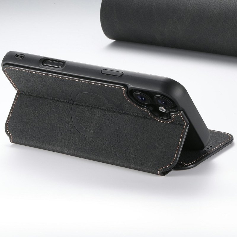 Folio-fodral iPhone 17 Magsafe-kompatibel Lädermodell