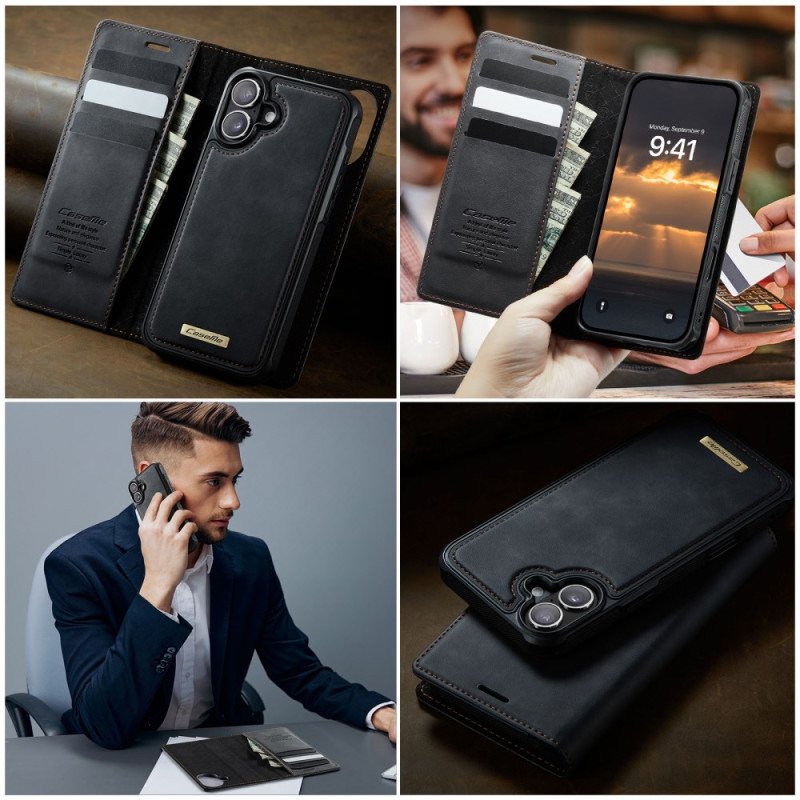 Folio-fodral iPhone 17 Magsafe-kompatibelt Avtagbart Fodral Och Rfid-skydd