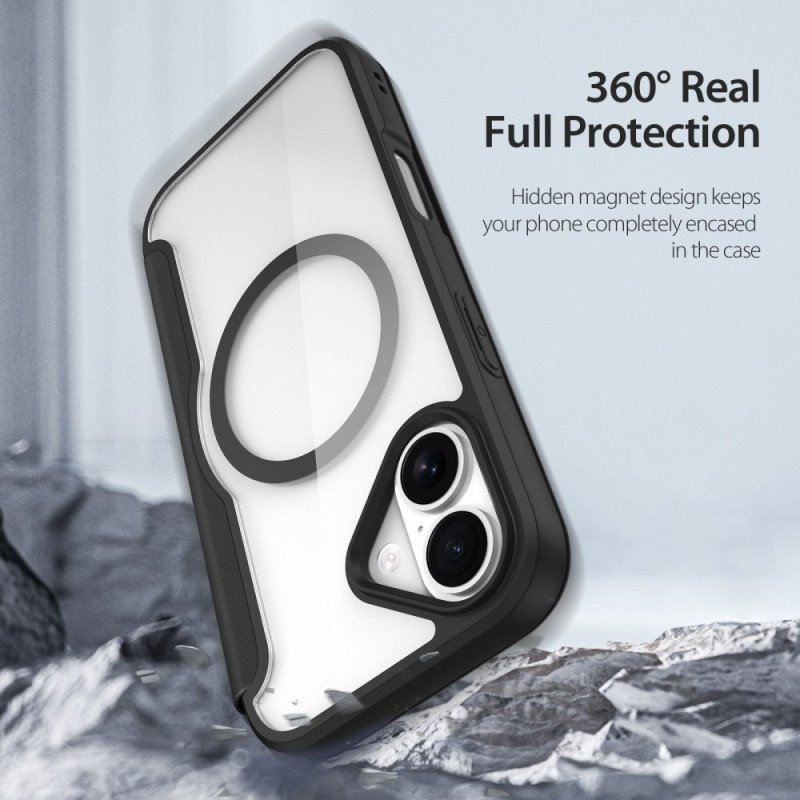 Folio-fodral iPhone 17 Magsafe Skin X Pro-serien Dux Ducis