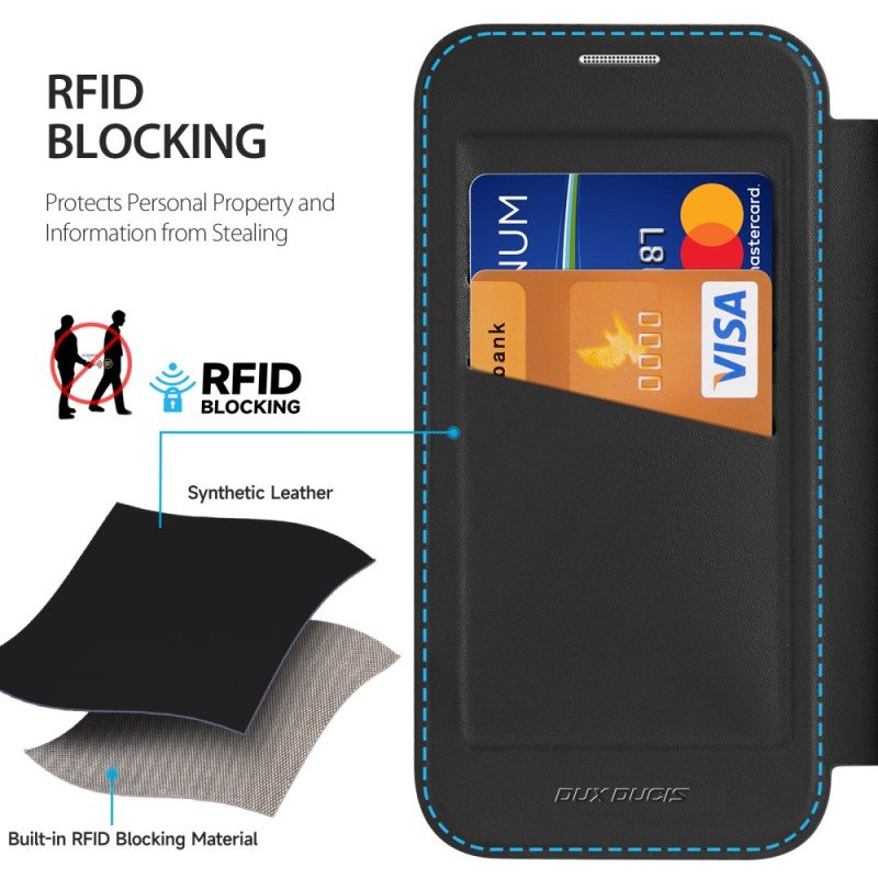 Folio-fodral iPhone 17 Magsafe Skin X Pro-serien Dux Ducis