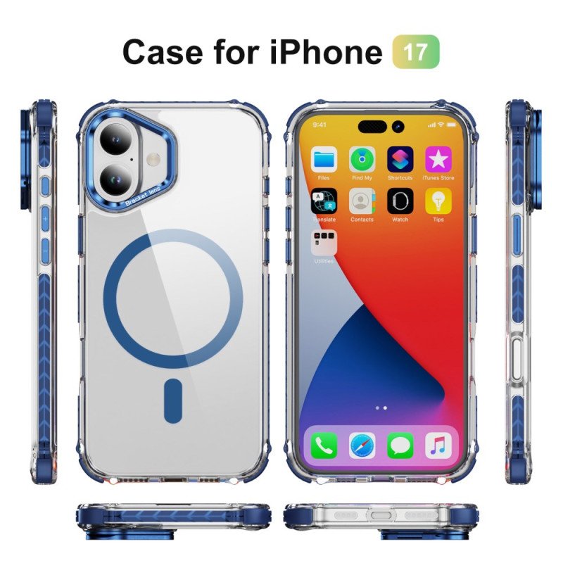 Skal För iPhone 17 Magsafe-kompatibelt Stöd Och Linsskydd