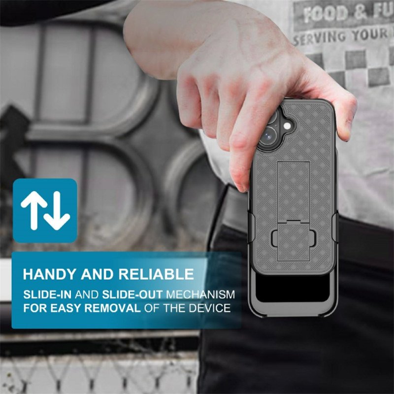 Skal iPhone 17 Glidande Med Stöd Och Klämma