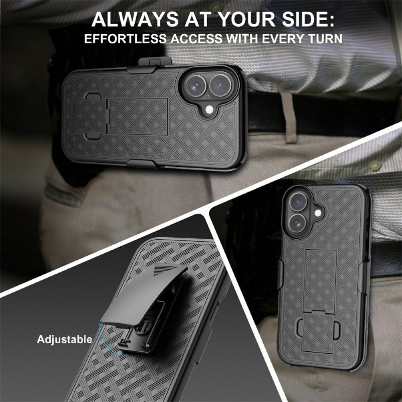 Skal iPhone 17 Glidande Med Stöd Och Klämma