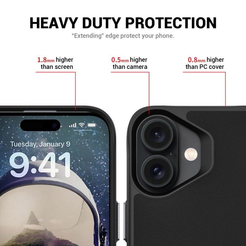 Skal iPhone 17 Magsafe Med Integrerat Stativ