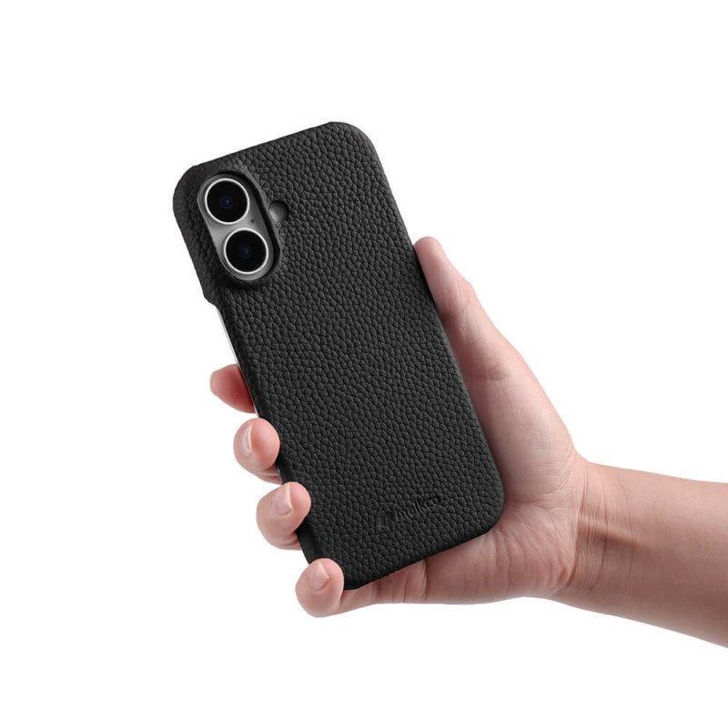 Skal iPhone 17 Telefonfodral Kompatibel Med Magsafe-läder Och Mikrofiber