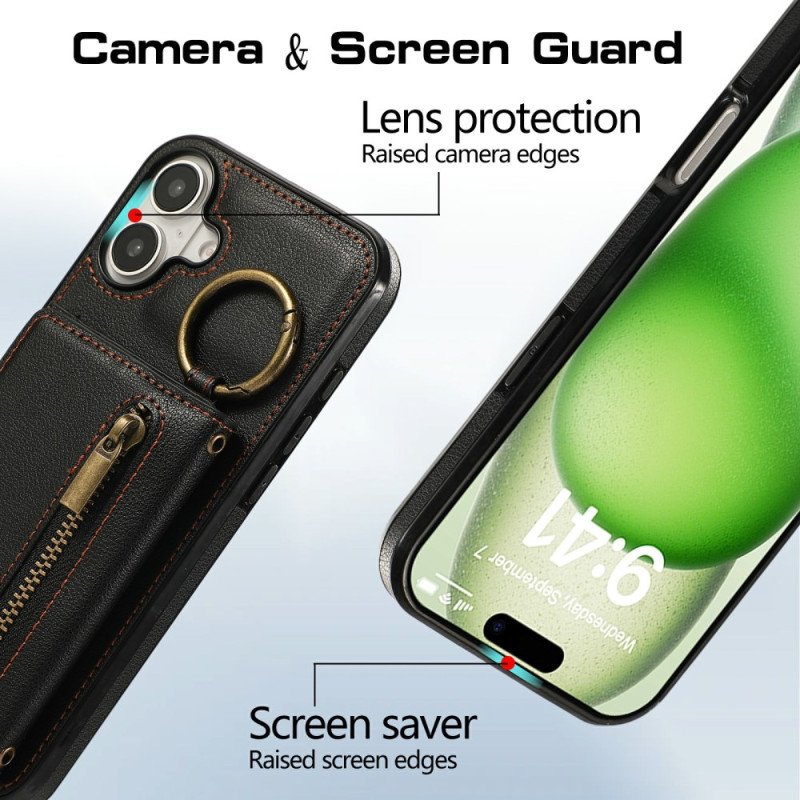 Skal iPhone 17 Telefonfodral Plånbok Med Dragkedja