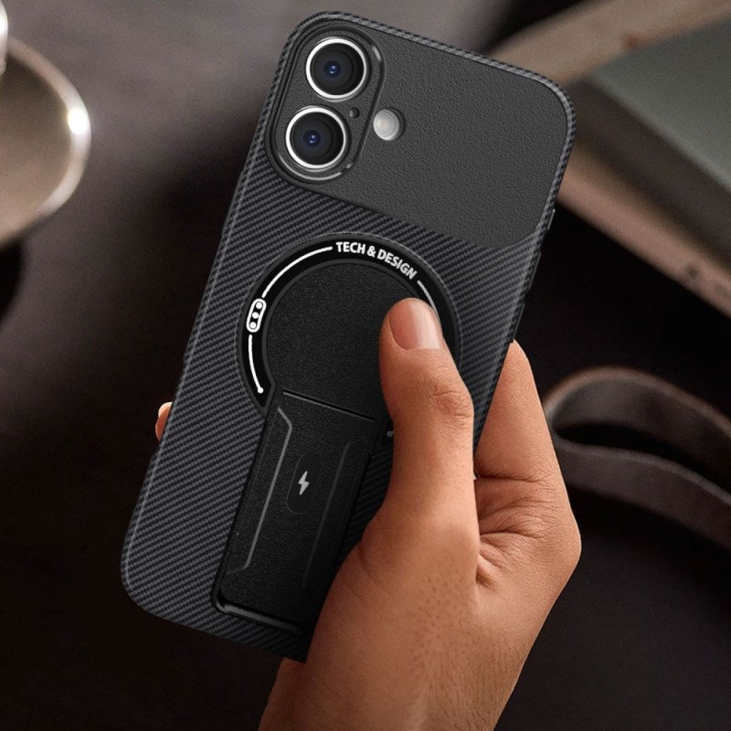 Skal iPhone 17 Ultratålig Med Inbyggt Stativ