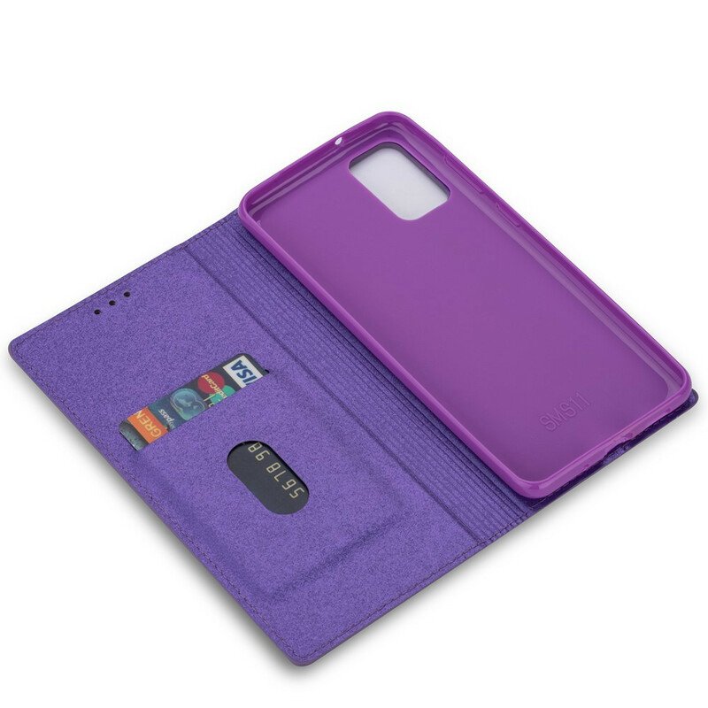 Folio-fodral Samsung Galaxy S20 Läderfodral Paljettstil