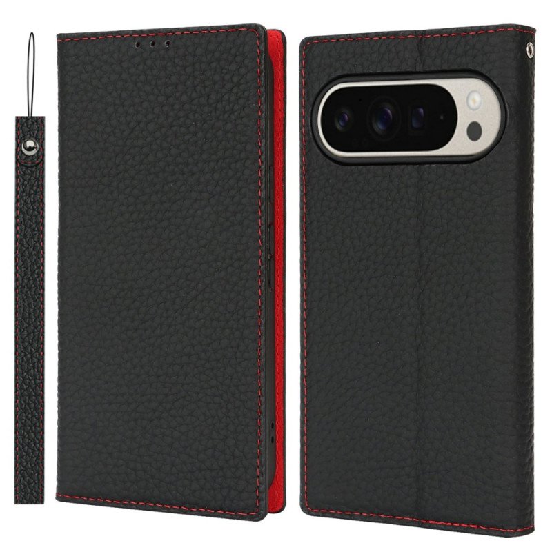 Folio-fodral Google Pixel 10 Pro Xl Läder Med Rem