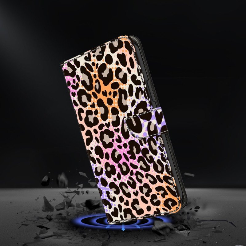 Läderfodral Google Pixel 10 Pro Xl Telefonfodral Leopardmönster