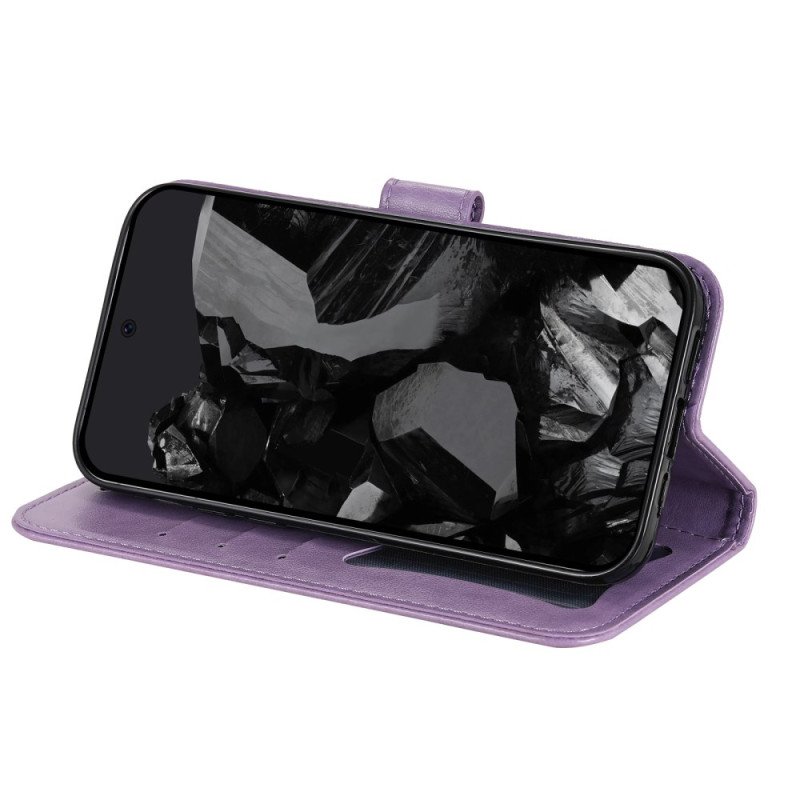 Läderfodral Google Pixel 10 Pro Xl Telefonfodral Mandalatryck Med Rem