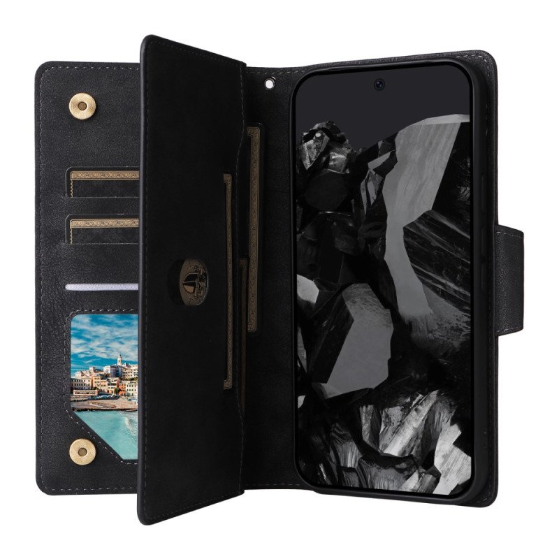 Läderfodral Google Pixel 10 Pro Xl Telefonfodral Plånbok Med Mockaeffekt