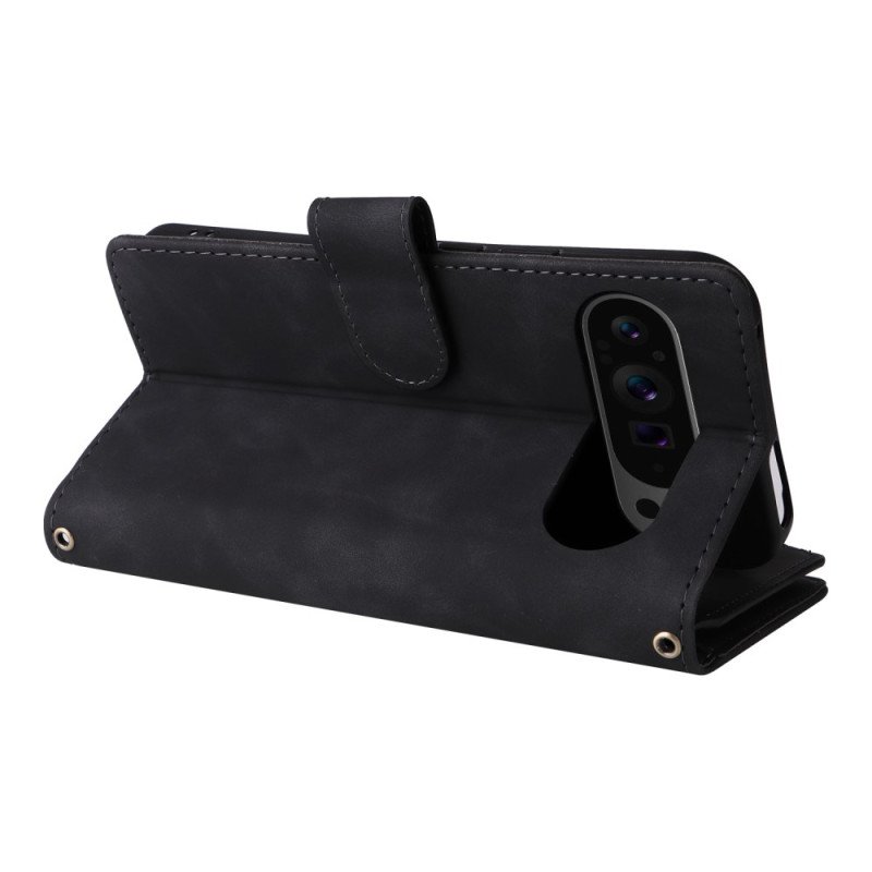 Läderfodral Google Pixel 10 Pro Xl Telefonfodral Premium Mockaplånbok