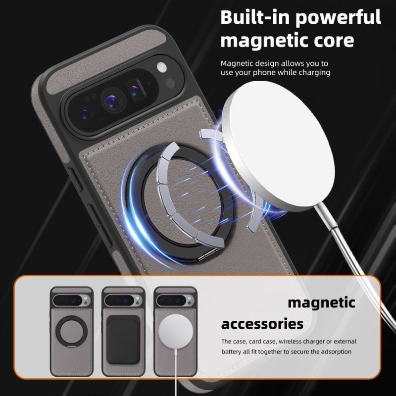 Skal Google Pixel 10 Pro Xl Magsafe-kompatibel Ringhållare I Mockaeffekt