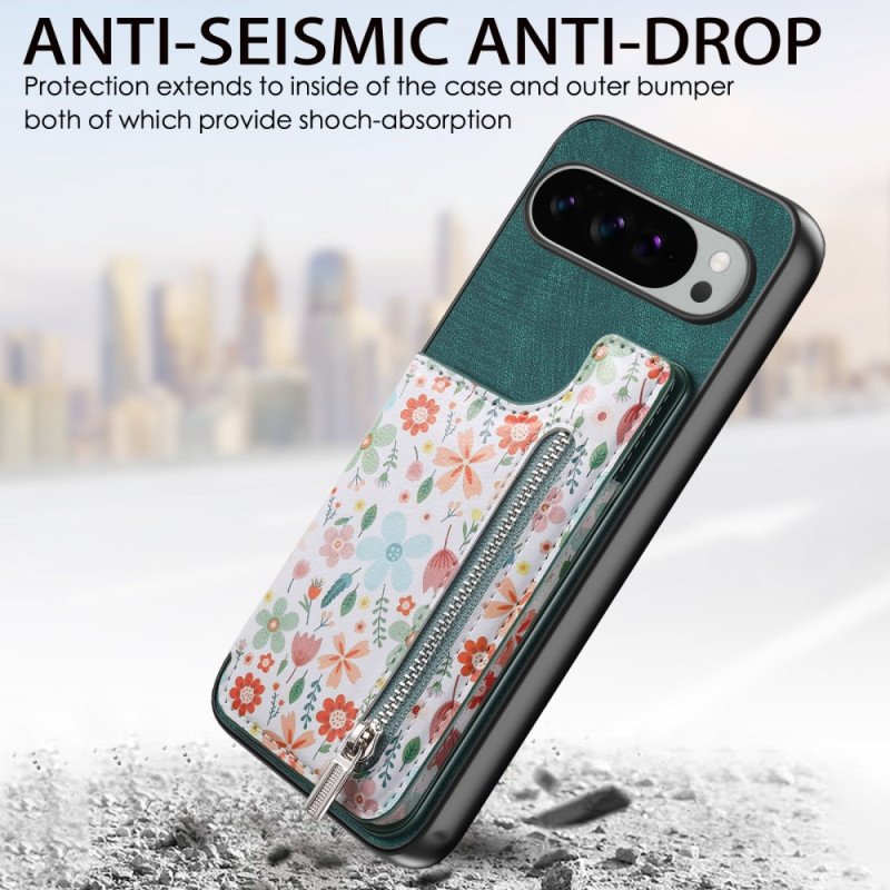 Skal Google Pixel 10 Pro Xl Telefonfodral Blommig Plånbok