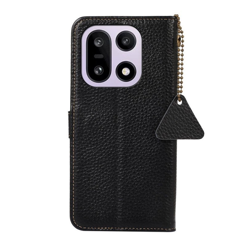 Fodral För Oneplus 15 Läder Med Rfid-skydd