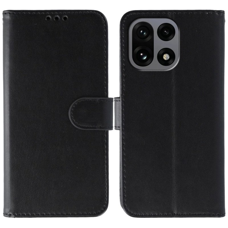 Fodral Oneplus 15 Enfärgat Imitationsläder