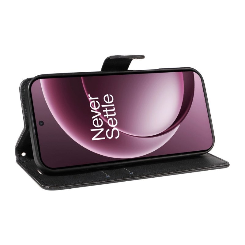 Fodral Oneplus 15 Enfärgat Konstläder