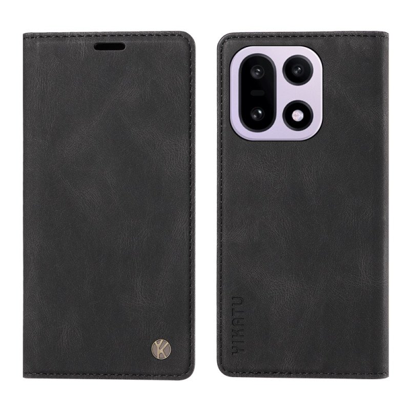 Folio-fodral För Oneplus 15 Yikatu Mockaeffekt