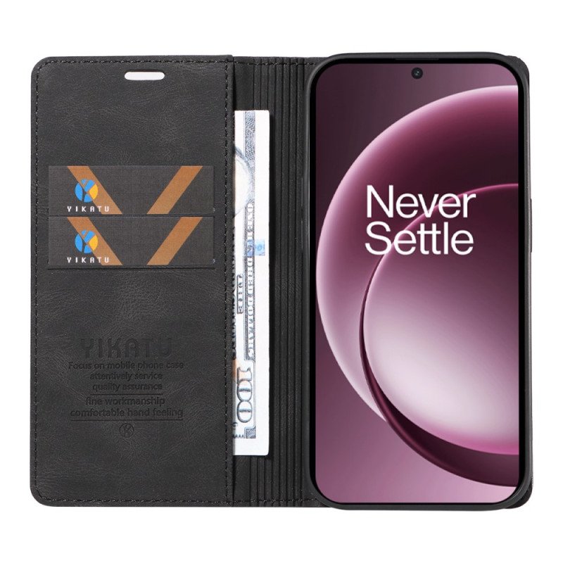 Folio-fodral För Oneplus 15 Yikatu Mockaeffekt