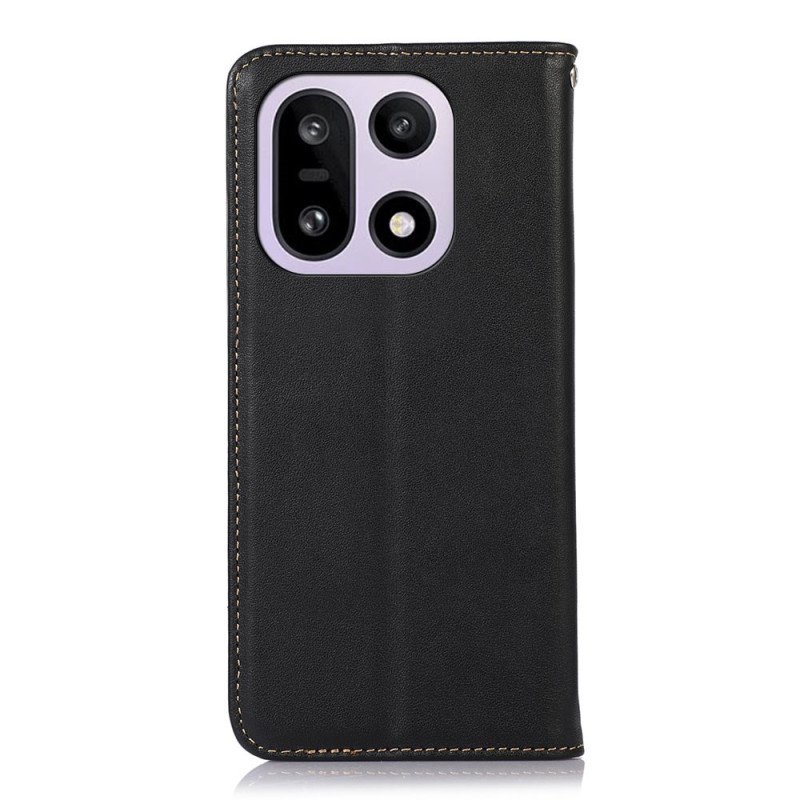 Folio-fodral Oneplus 15 Telefonfodral Khazneh-läder