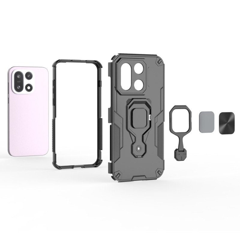 Skal Oneplus 15 Telefonfodral Ringformad Hållbar Magnetisk Stativ