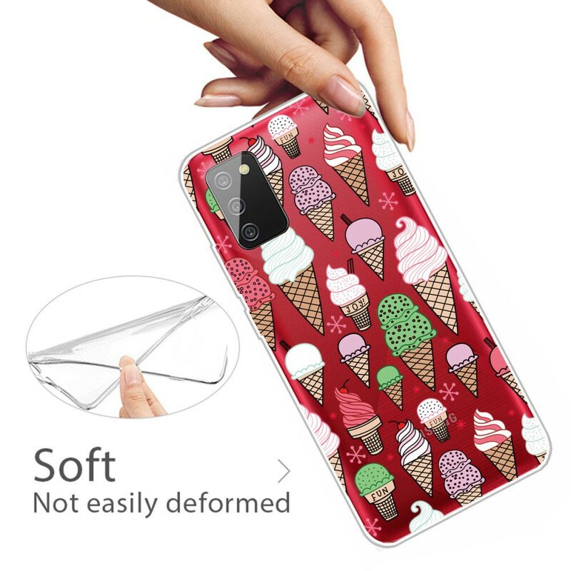 Mobilskal Samsung Galaxy A02s Gräddglass