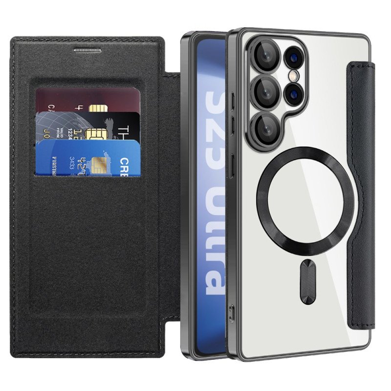 Folio-fodral Samsung Galaxy S25 Ultra 5g Magsafe-kompatibel Med Rfid-blockerande Lädereffekt