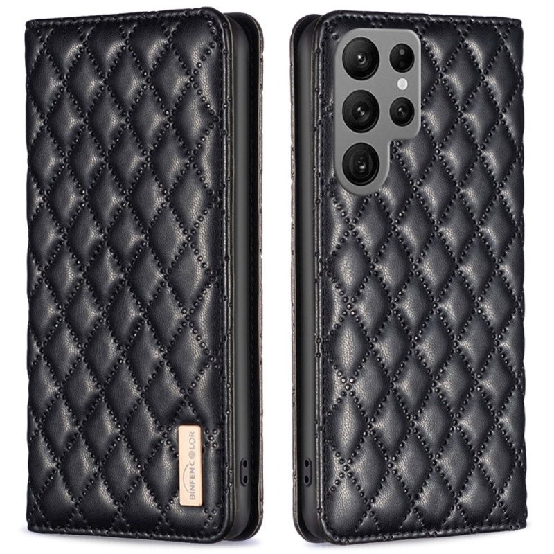 Folio-fodral Samsung Galaxy S25 Ultra 5g Quiltad Binfen Color